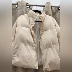 Zip Front Collared Puffer Jacket